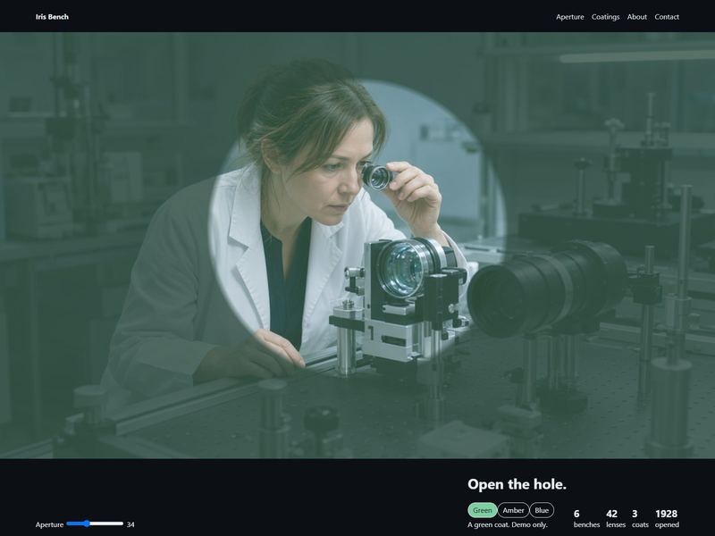 irisbench 网站模板