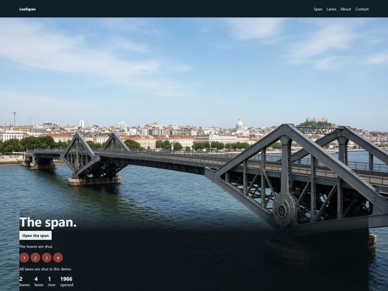 leafspan 网站模板