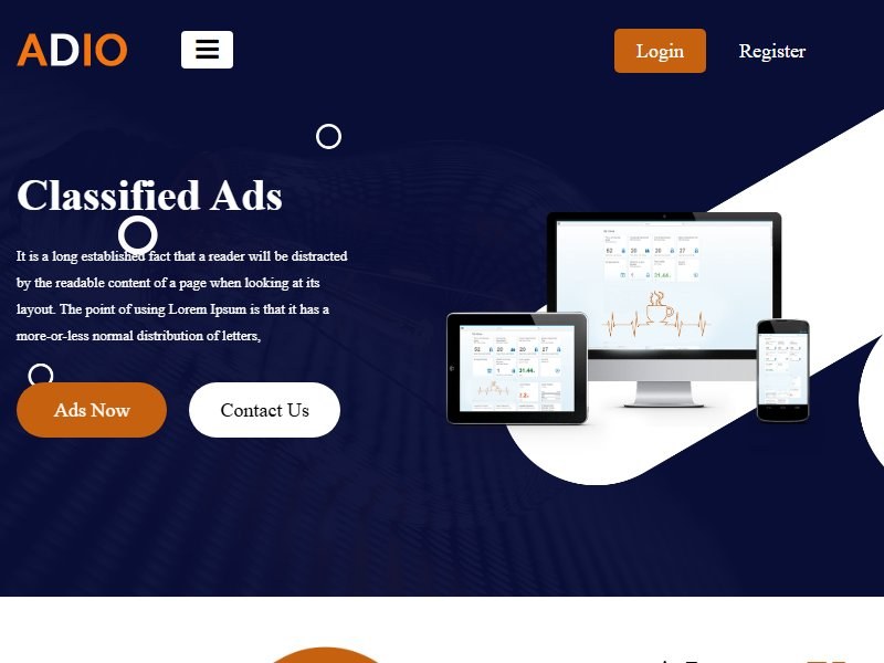 adio-classified-html-template 网站模板