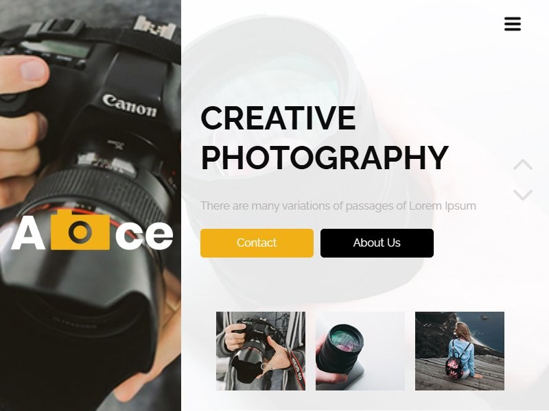 ace-photography-website-template 网站模板