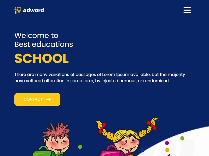 adward-school-website-html-template 网站模板
