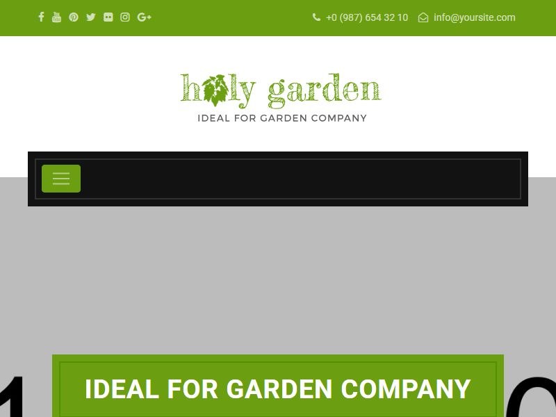 holy-garden-template 网站模板
