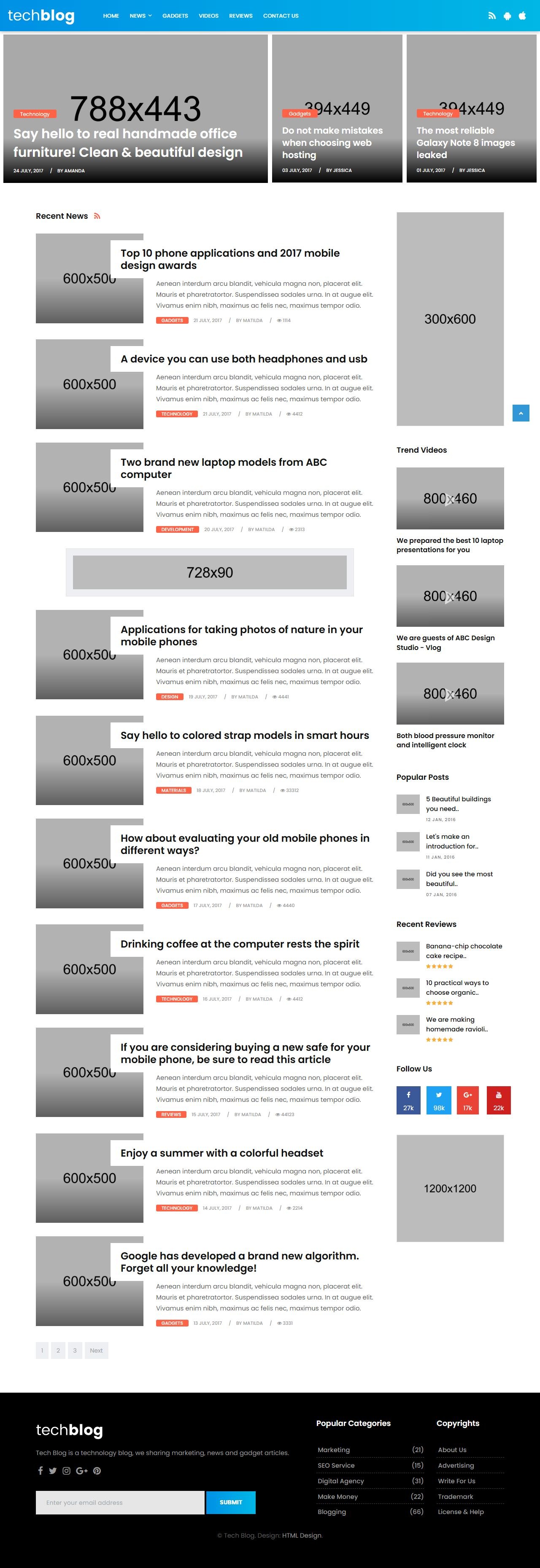 tech-blog-news-template