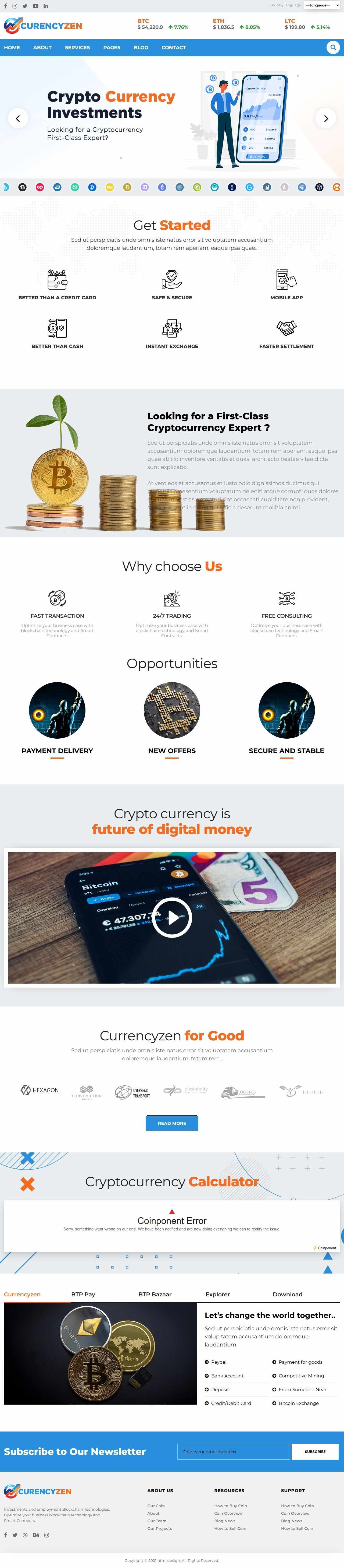 crypto-currency-website-template