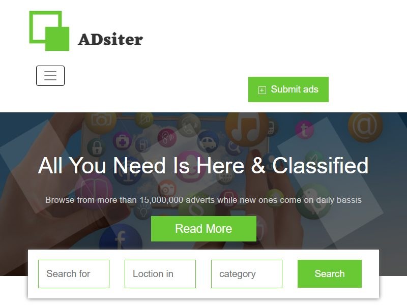 adsiter-classified-ads-template 网站模板