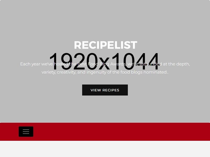 recipelist-food-template 网站模板