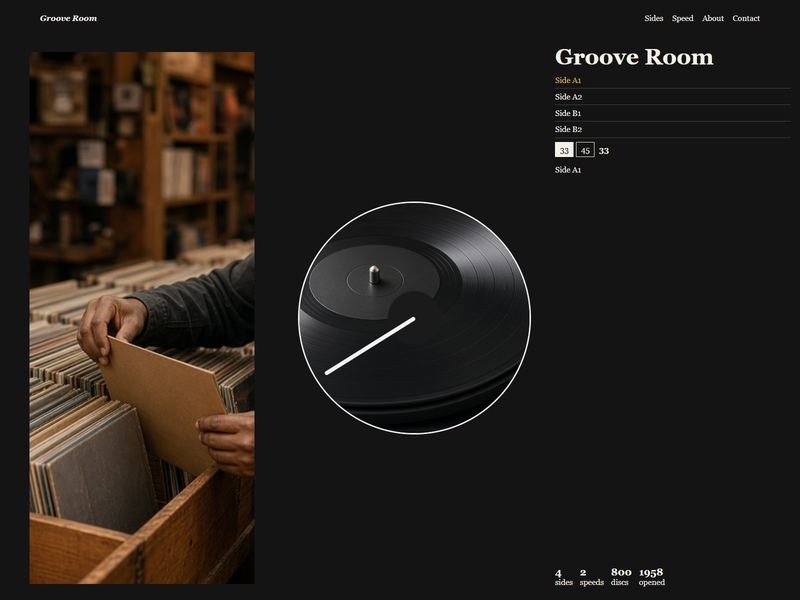 grooveroom 网站模板