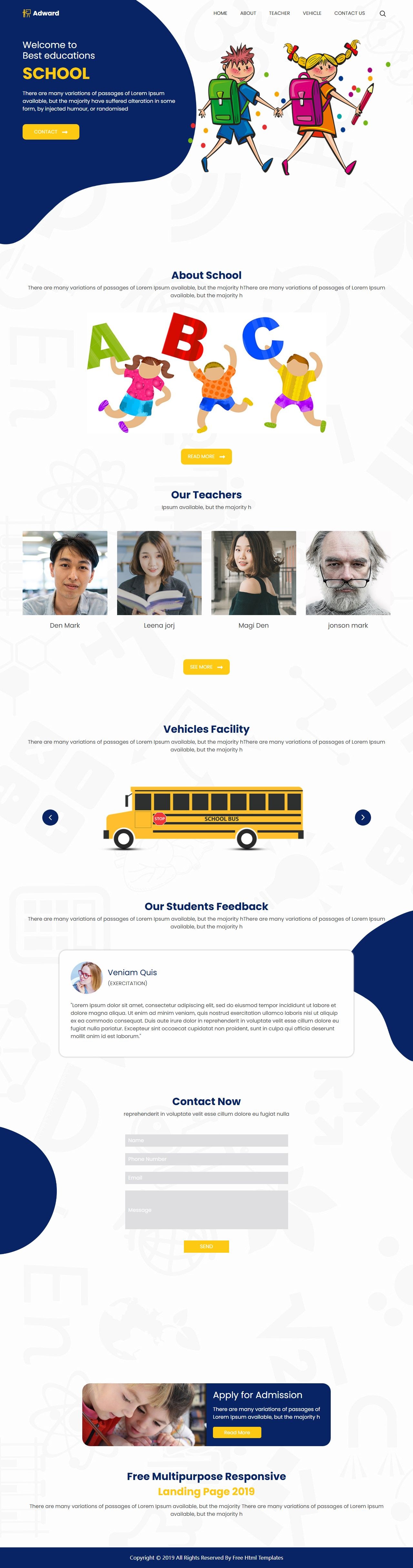 adward-school-website-html-template