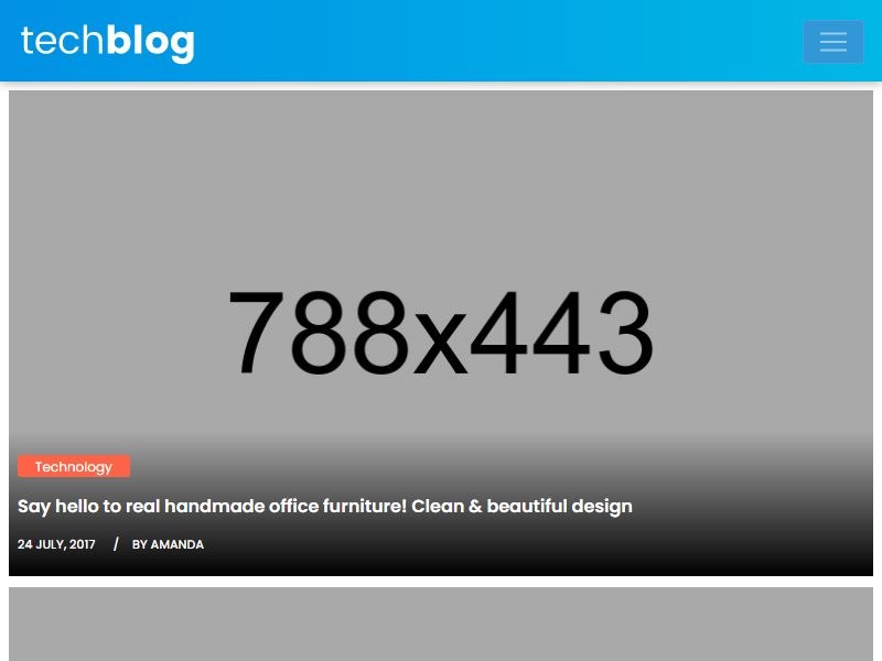 tech-blog-news-template 网站模板