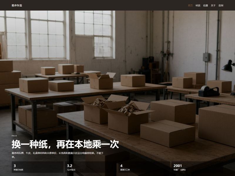 箱序包装