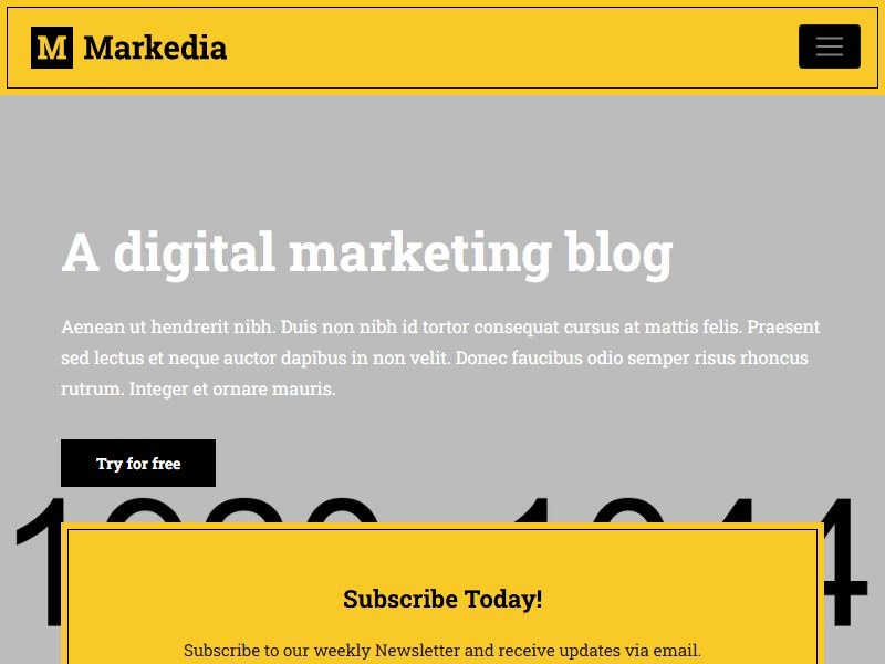 markedia-marketing-template 网站模板